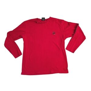 Vintage Y2K Nautica Competition Red Long Sleeved Shirt